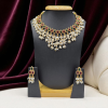 Regal Kundan Pearl Choker Necklace Set