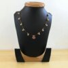 Pearl Bloom Red Centered Stone Invisible Necklace