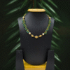 Rudramani Pearl & Emerald Drop Necklace